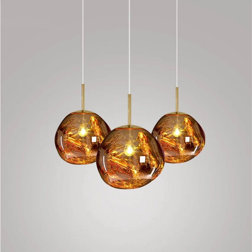  Modern novelty art deco glass pendant light LED E27 with 3 colors for living room bedroom restauran - 32859397026