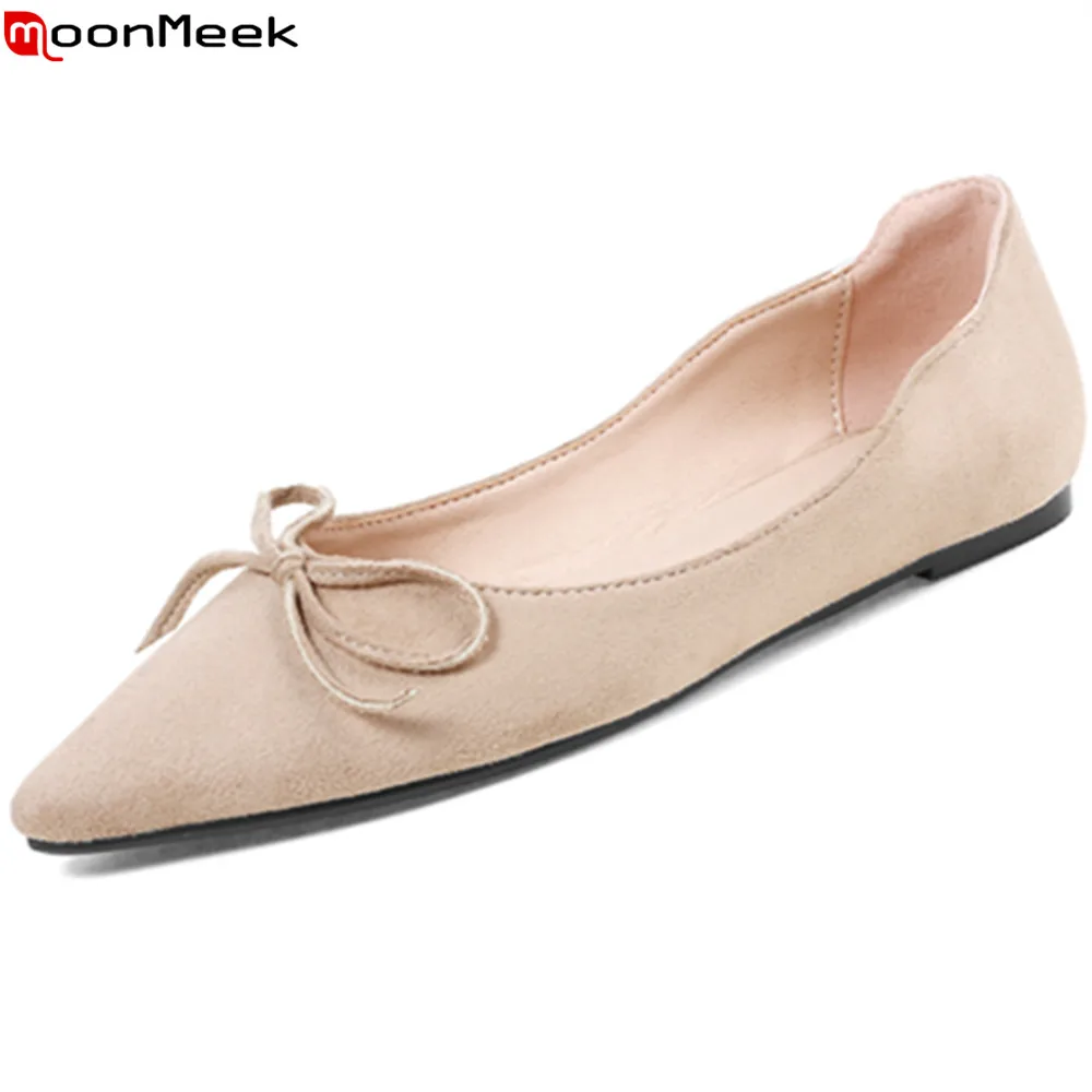 

MoonMeek 2020 low heel pumps women shoes with butterfly knot square heels slip on shallow square toe casual woman shoes