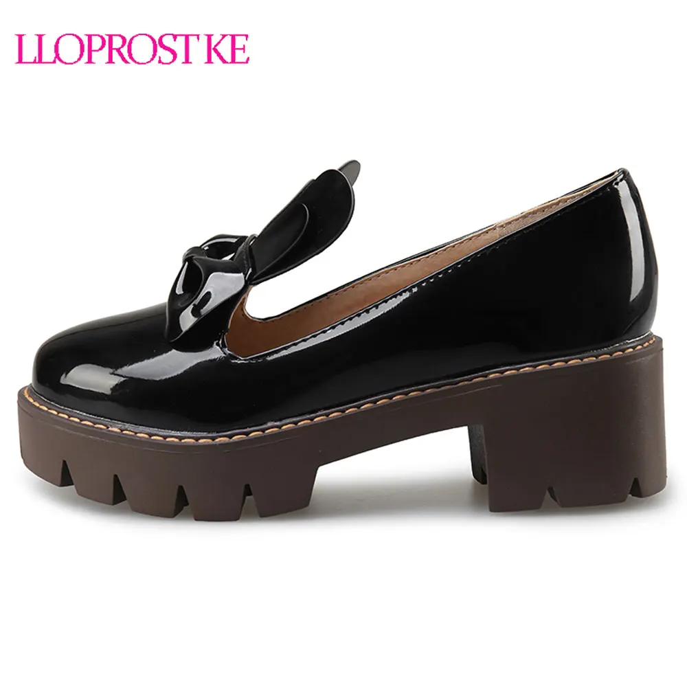 Causales Ke Bombas Negro Rosa Plataforma Lloprost Talón Zapatos Oxfords Mujeres Negro Vestido Otoño Punta Alto yellow pink Redonda Gruesa beige My835 Del Mujer 6AAHTd