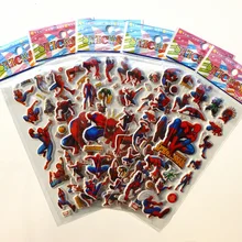 10 Sheets Spiderman Dinosaur DIY Stickers 3d Cartoon Children Girls Stickers Kids Boys Toys Waterproof PVC Scrapbook pegatinas 10 Sheets Spiderman Dinosaur DIY Stickers 3d Cartoon Children Girls Stickers Kids Boys Toys Waterproof PVC Scrapbook pegatinas