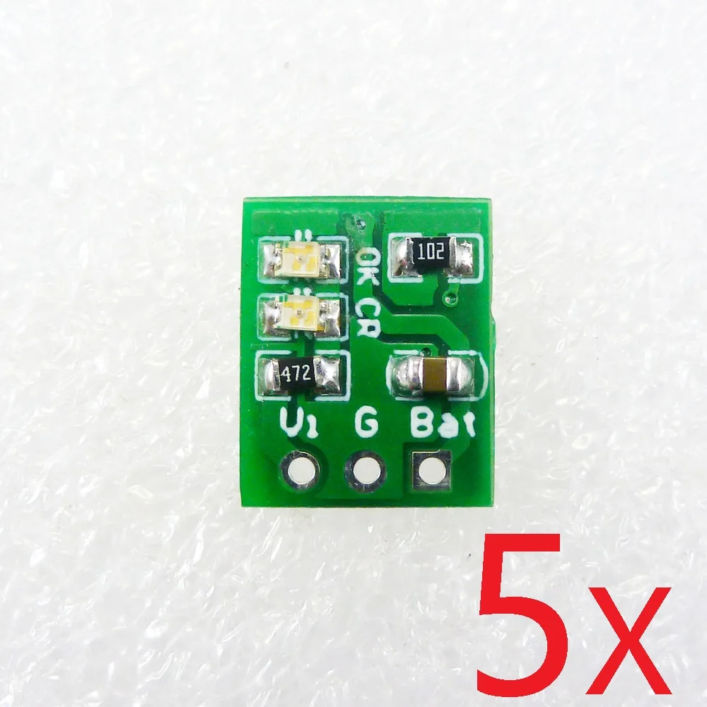 

DD08CRMB*5 Very l small Li-ion Rechargeable Battery Charger Module ME4056 instead TP4056 for 14500 18650 breadboard power bank