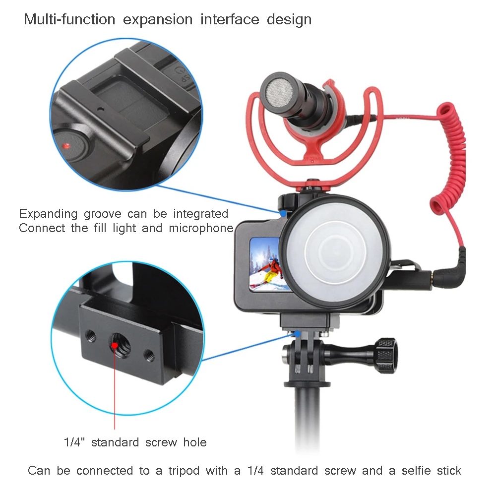 Новые аксессуары для видеокамеры защитный чехол для OSMO Action Lingbi Sports camera case