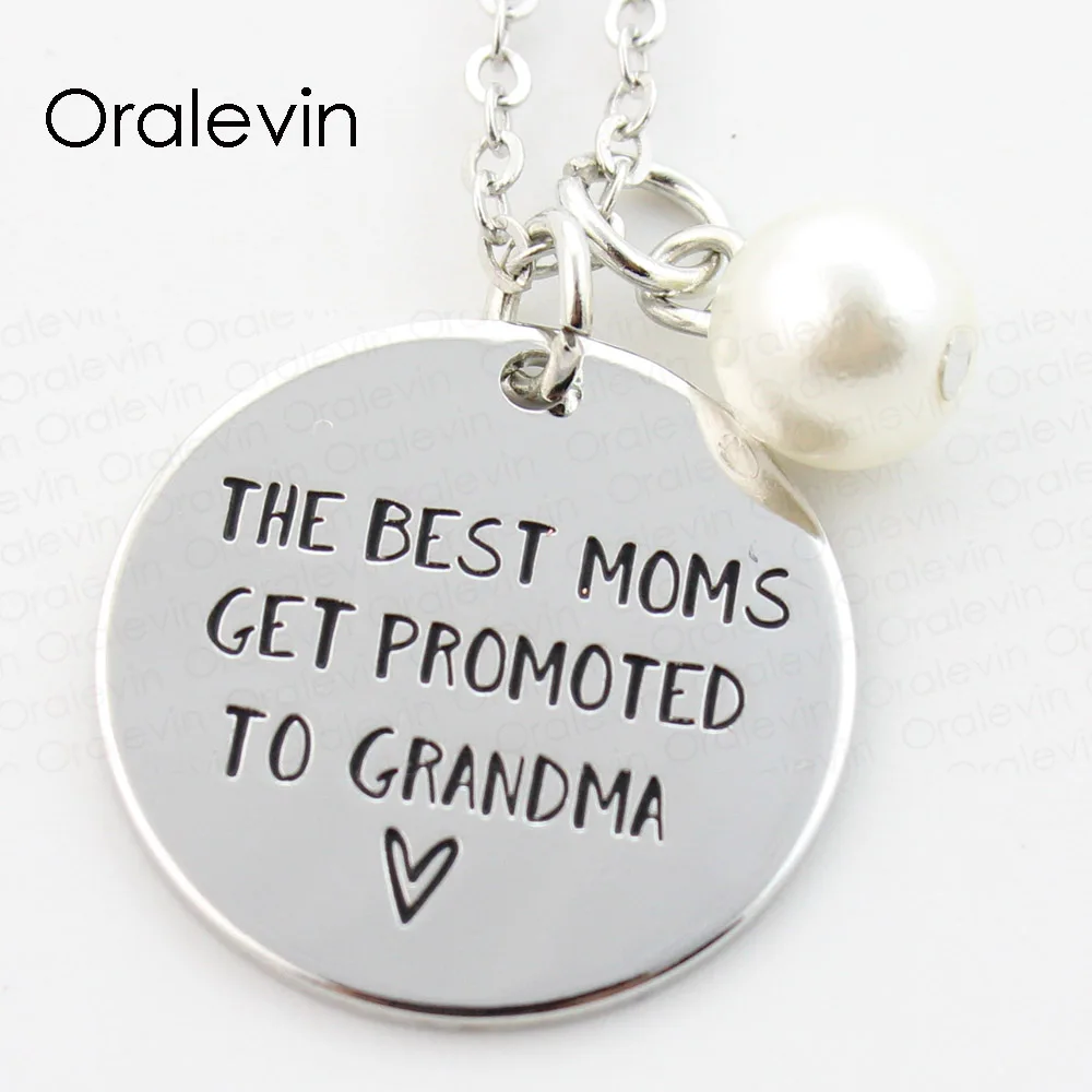 Buy THE BEST MOMS GET PROMOTED TO GRANDMA Engraved