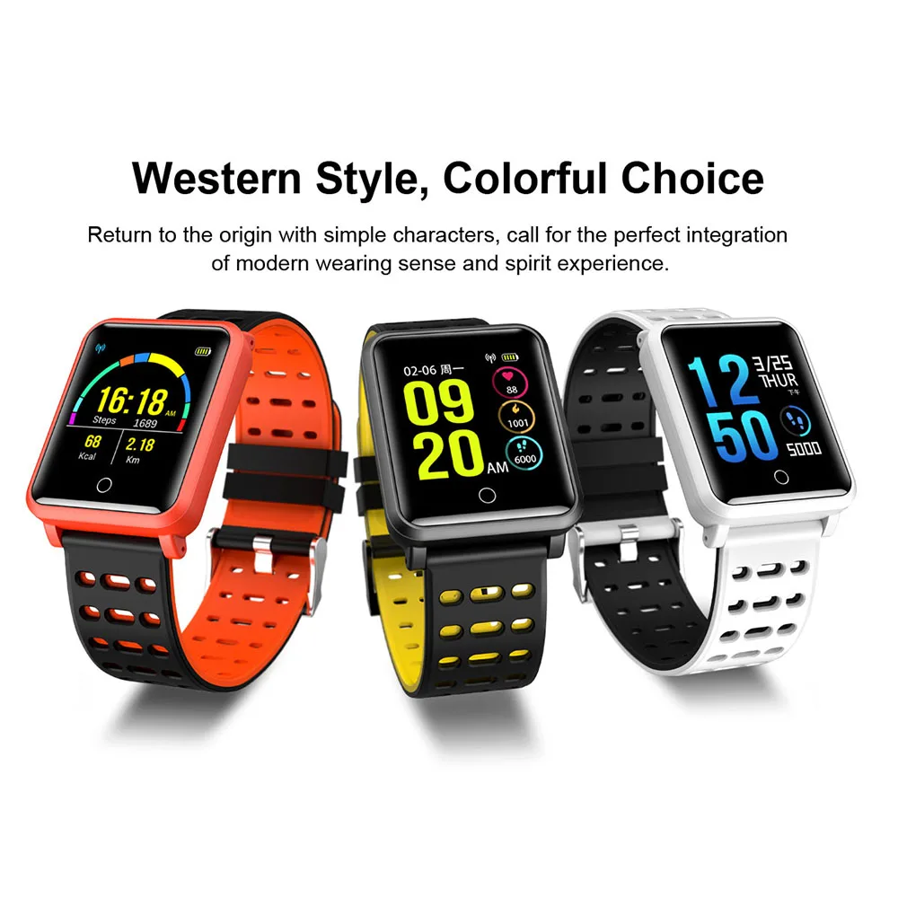 

For Sony Xperia XZ Z5 Z3+ Z3 Z2 Z1 Super Definition Large Screen Sports Smart Watch Heart Rate Blood Pressure Monitor Smatwatch