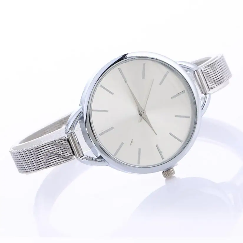Wholesale Fashion Women Watches Crystal Stainless Steel Mesh Analog Quartz Wrist Watch Bracele Relogio Feminino Saat huismerk kopen in de aanbieding Wholesale Fashion Women Watches Crystal Stainless Steel Mesh Analog Quartz Wrist Watch Bracele Relogio Feminino Saat huismerk kopen in de aanbieding
