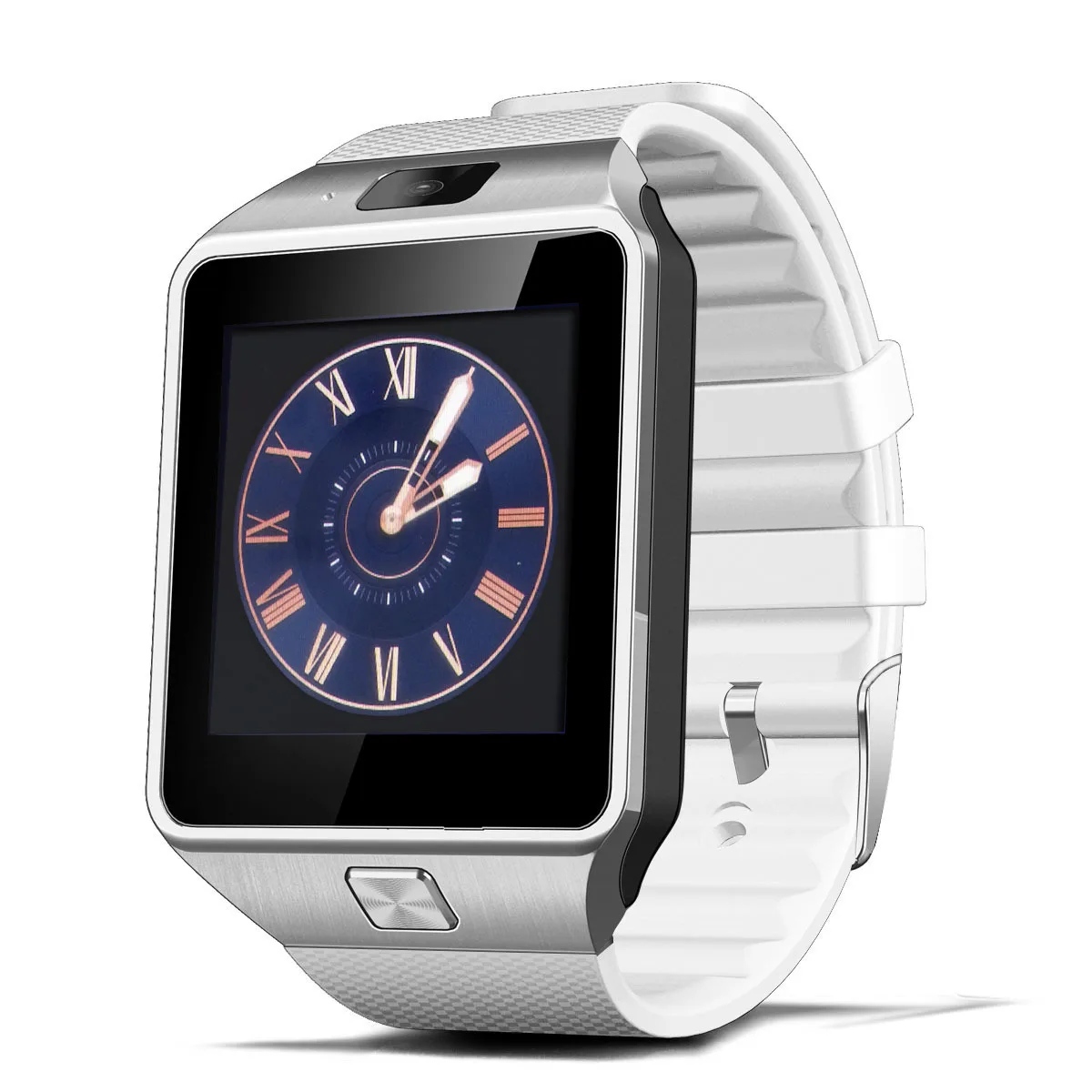LYKL носимые устройства DZ09 Смарт-часы sim-карта Andriod умные часы умная электроника Push сообщение Bluetooth подключение Android - Цвет: Белый