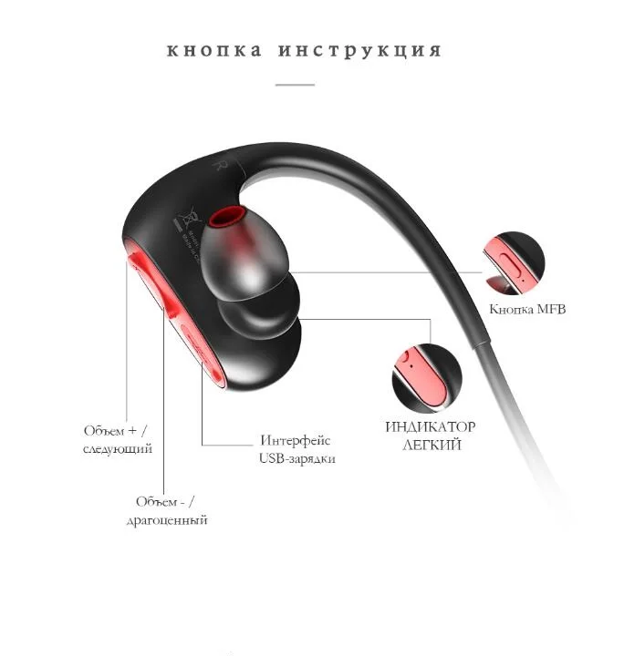Беспроводные спортивные наушники DACOM L05 Спортивная Bluetooth гарнитура с басами