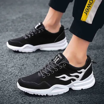 

Spring New Fashion Men'S Shoes Trend Versatile Breathable & Comfortable Cool Flame Hard-Wearing Men'S Casual Sports Shoes Male