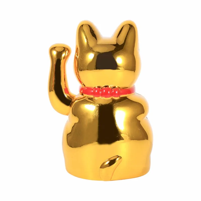 Китайский счастливый кот богатство развевающаяся рука кошка золото Maneki Neko милый дом FengShui Декор Добро пожаловать кошка ремесло искусство магазин украшения отеля