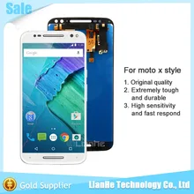 Black/White For motorola Moto X Style X3 XT1575 XT1572 XT1570 LCD Display + Touch Panel Digitizer Assembly Free Shipping