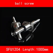 thread 12mm Ball Screw Rolled SFU1204 length 1000mm with 1204 Flange single ballnut 3d print CNC parts standard end BK/BF10 цена thread 12mm Ball Screw Rolled SFU1204 length 1000mm with 1204 Flange single ballnut 3d print CNC parts standard end BK/BF10 цены онлайн