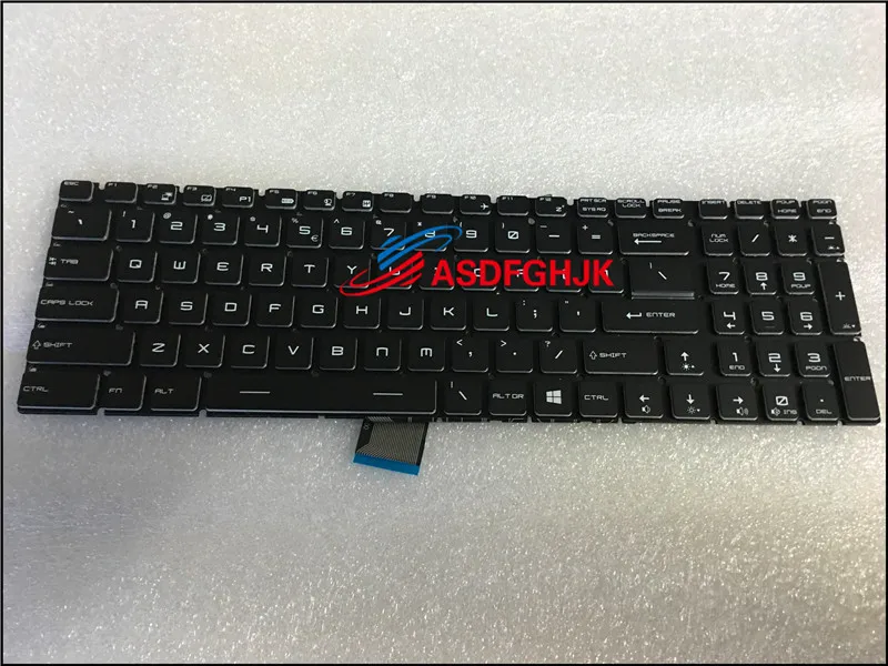 Оригинальная клавиатура с кристаллической подсветкой для MSI GT72VR 7RE/7RD GE73VR GE63VR IN88