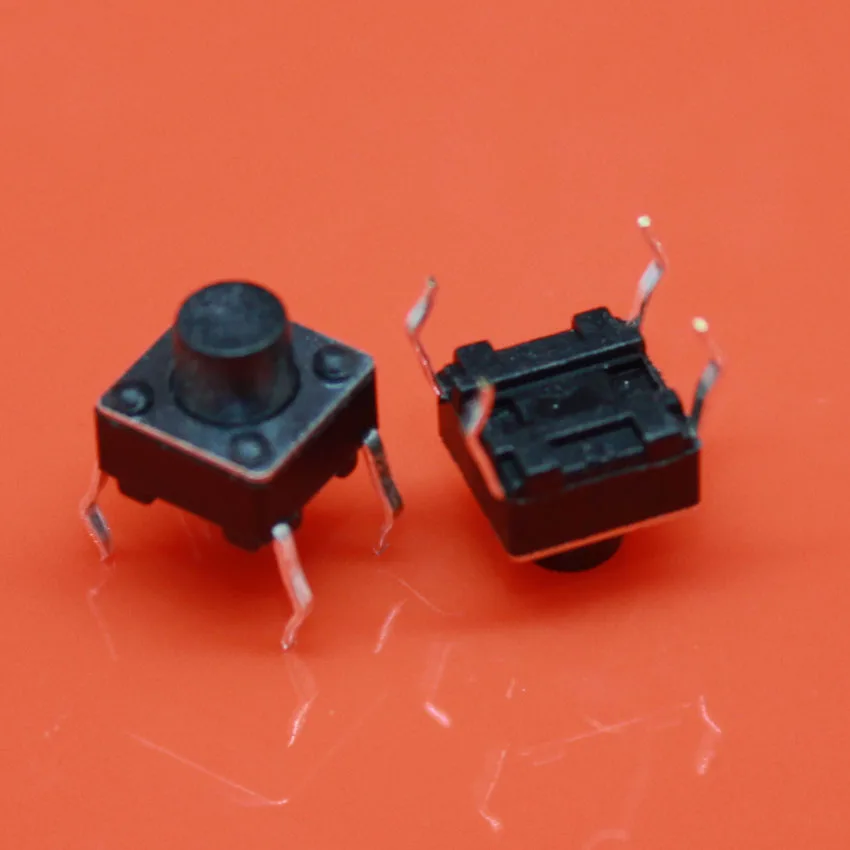 

cltgxdd 100PCS 6X6X6 DIP Tactile Tact Mini Push Button Switch Micro Switch Momentary 6*6*6mm