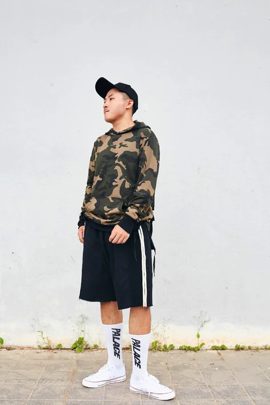 2017 Для мужчин Летняя мода пот Шорты для женщин Повседневное армии Военная Униформа камуфляж эластичный пояс короткие в стиле хип-хоп