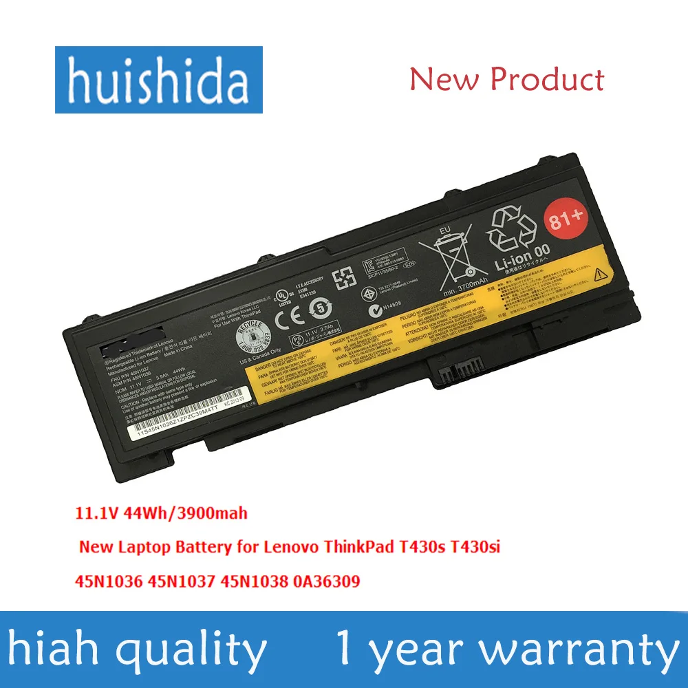 11 1 В 44Wh T430S Новый аккумулятор для ноутбука Lenovo ThinkPad T430s T430si 0A36309|Аккумуляторы