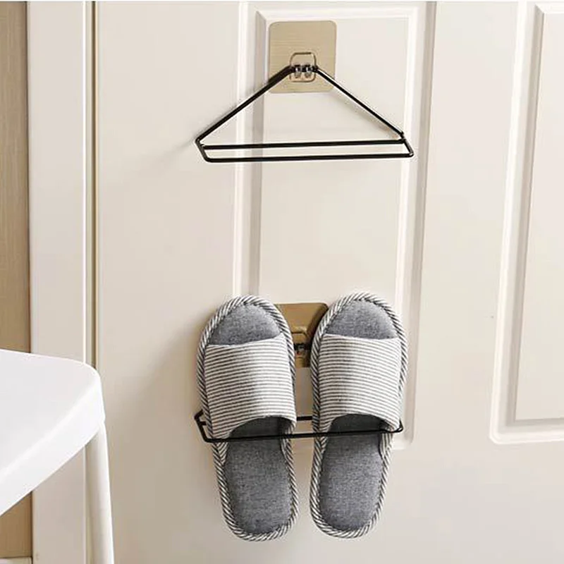 Iron Wall Type Triangular Shoe Rack Home Simple Shoes Shelf Creative Iron Wall Type Triangular Shoe Rack Home Simple Shoes Shelf Creative Hanging Organizer Storage Bracket In Holders Racks From