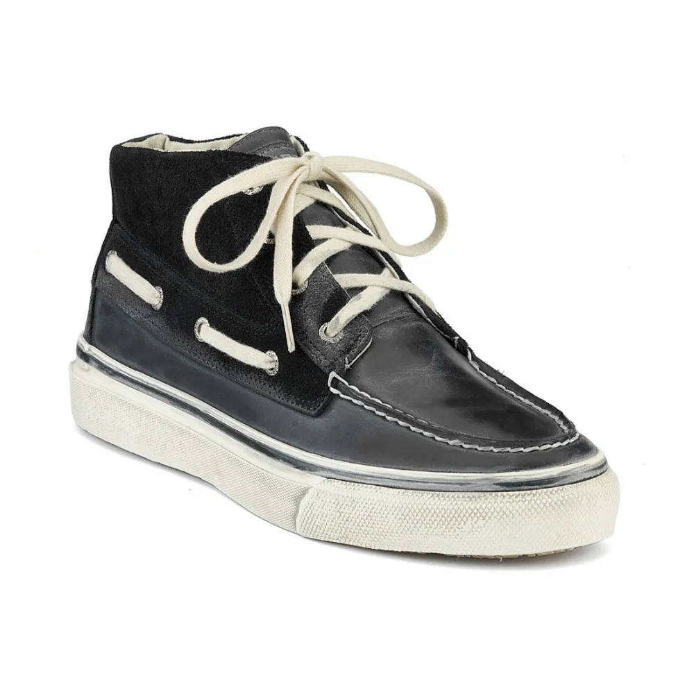 mens high top boat shoes