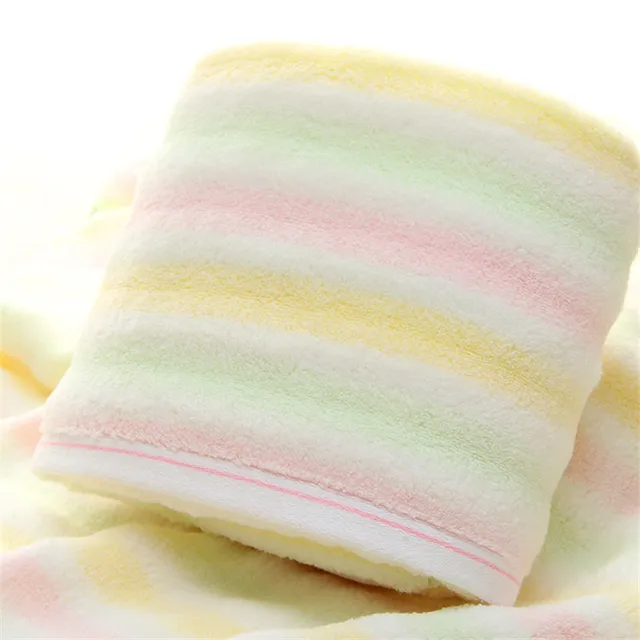 34x75cm 100 Cotton Rainbow Color Towel Absorbent Super Soft Bathroom Family Hand Towelsin Hand