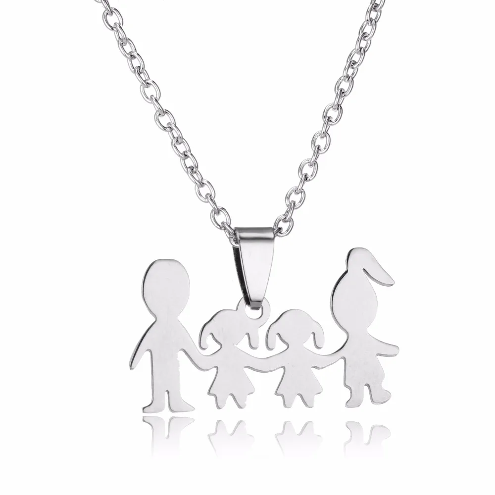 Надпись «Love Son» для родителей, для дочери, для мальчиков и девочек, ожерелье с подвеской из нержавеющей стали, для мамы, папы, для семьи, для мамы, папы, для детей, подарки
