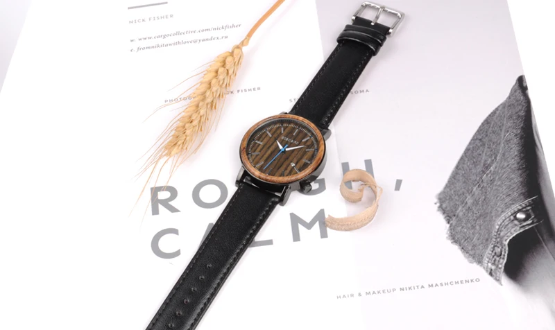 BOBO BIRD роскошные мужские деревянные часы из натуральной кожи ремешок деревянные наручные часы Японский Move' кварцевые мужские Relogio C-O27 Прямая