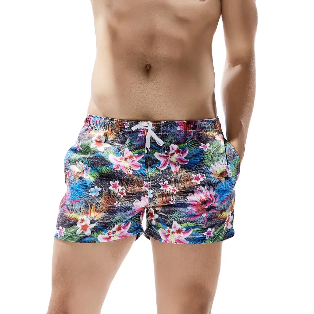 sexy men swim boxers Men's Shorts Swim Trunks Quick Dry Beach Surfing Running Swimming Watershort mens bathing trunks#XTN - Цвет: Синий