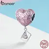 BAMOER – pendentif cœur à cœur en argent Sterling 925, breloques adaptées aux colliers et chaînes pour femmes, SCC1080 ► Photo 2/6