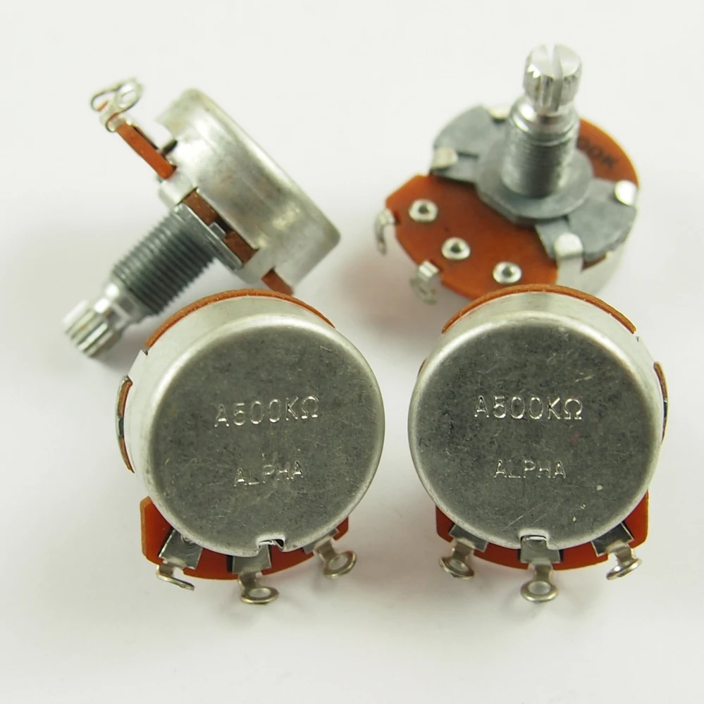 Alpha A500K B500K Big Potentiometer For Electric Guitar Bass volume controls tone controls 500K POT