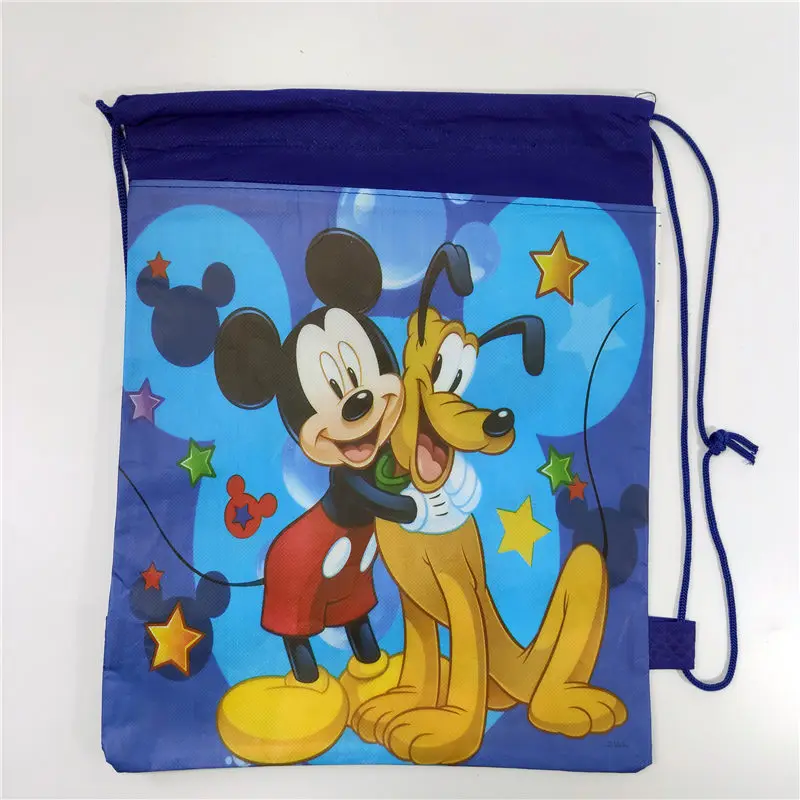 

1pc Cartoon Drawstring Bag Mickey, Spideman School Backpack for Boy ,Girls Unicorn Satchel Bundle Rucksack