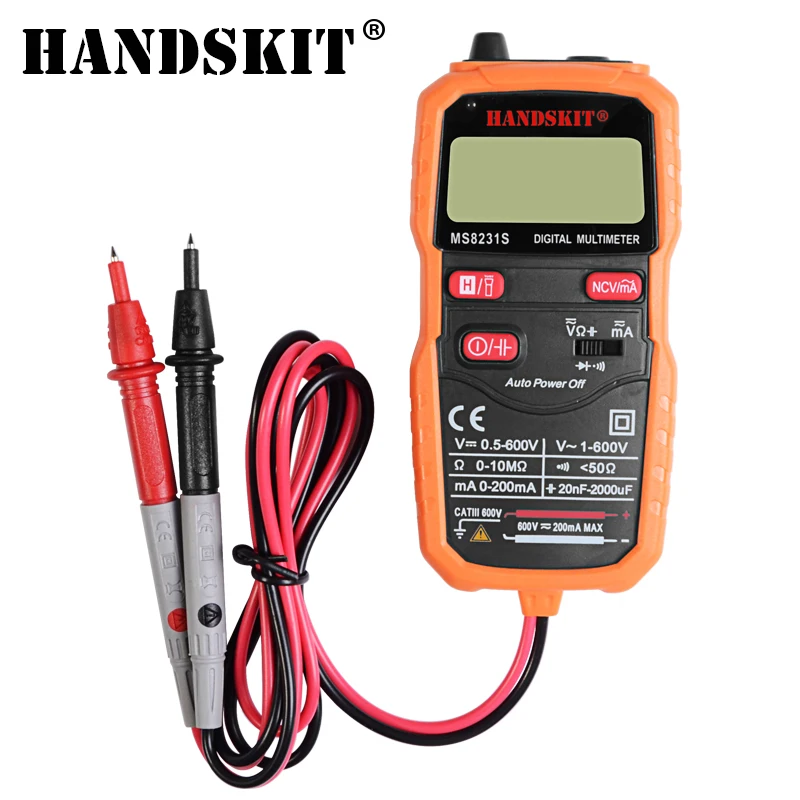 

Handskit Multimeter Automatic Digtital High-precision Electric AC/DC Multimeter Current Resistance Capacitance Measurement Meter