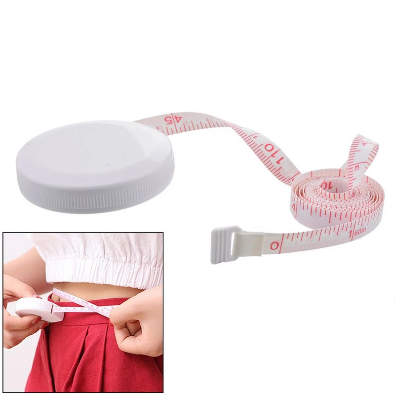 

1pc Portable Retractable Ruler Centimeter Belt Roll Tape 150cm/60"Measuring Tape Measure Children Height Ruler Centimeter Inch