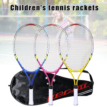 

New Kids Junior Children Sports Tennis Racket Aluminum Alloy PU Handle Tennis Racket XD88