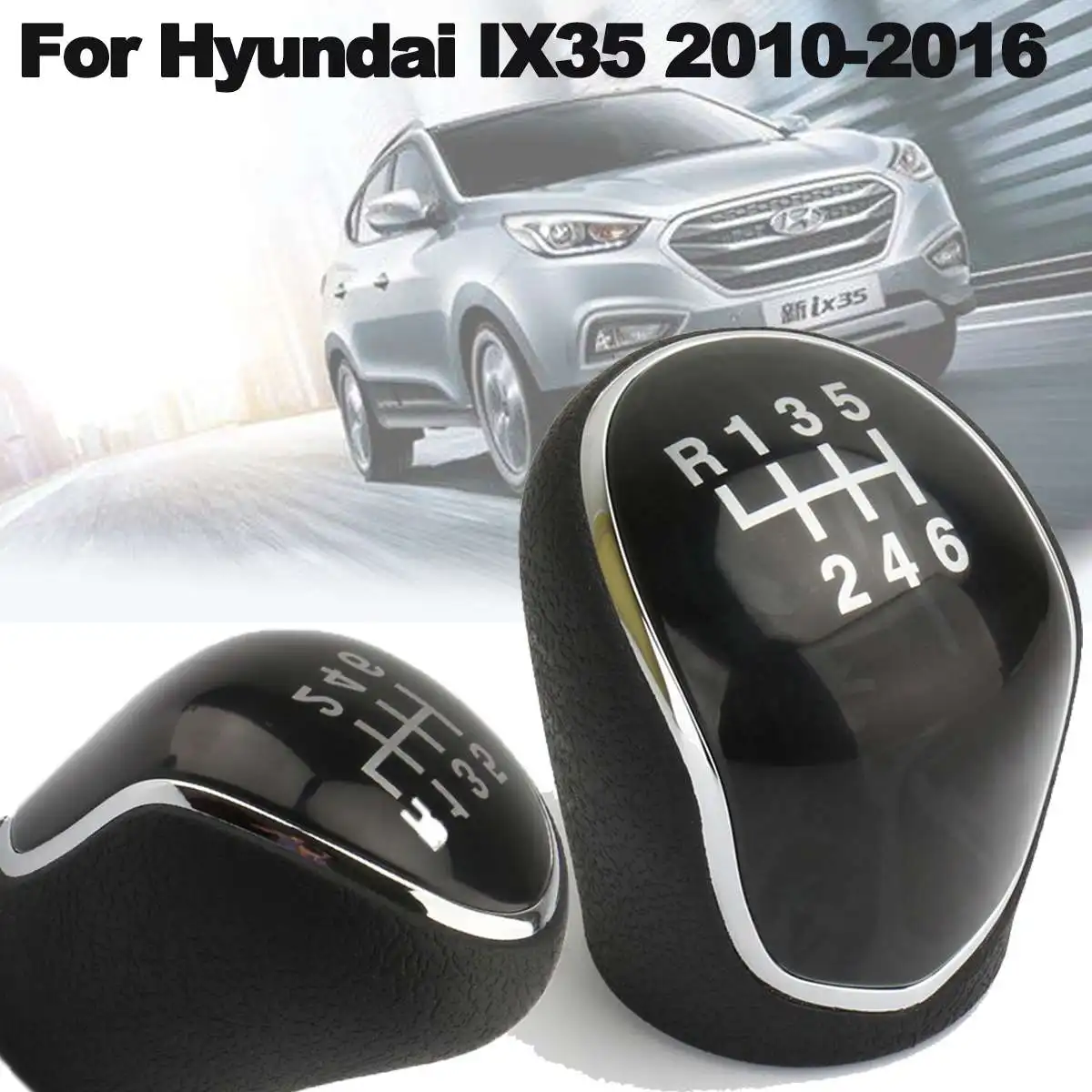 Подлинная 6 скоростей ручная рукоятка для рычага переключения передач для hyundai IX35 2010