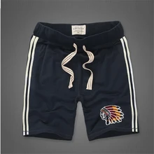 Пляжные шорты мужские дышащие бермуды с вышивкой хлопок Мужская одежда