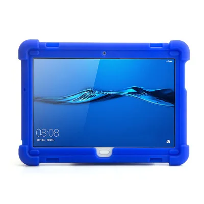 Прочный чехол MingShore для huawei MediaPad M3 Lite 10, 10,1 дюймов, BAH-W09 BAH-AL00, силиконовый чехол для huawei M3 Lite 10, чехол для планшета - Цвет: Blue
