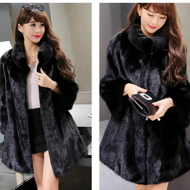 TUHAO 2018 Fashion Winter Women Faux Fur Coat White Long Sleeve OFFICE lady elegant Jacket Warm Artificial loose Fox Fur Coats