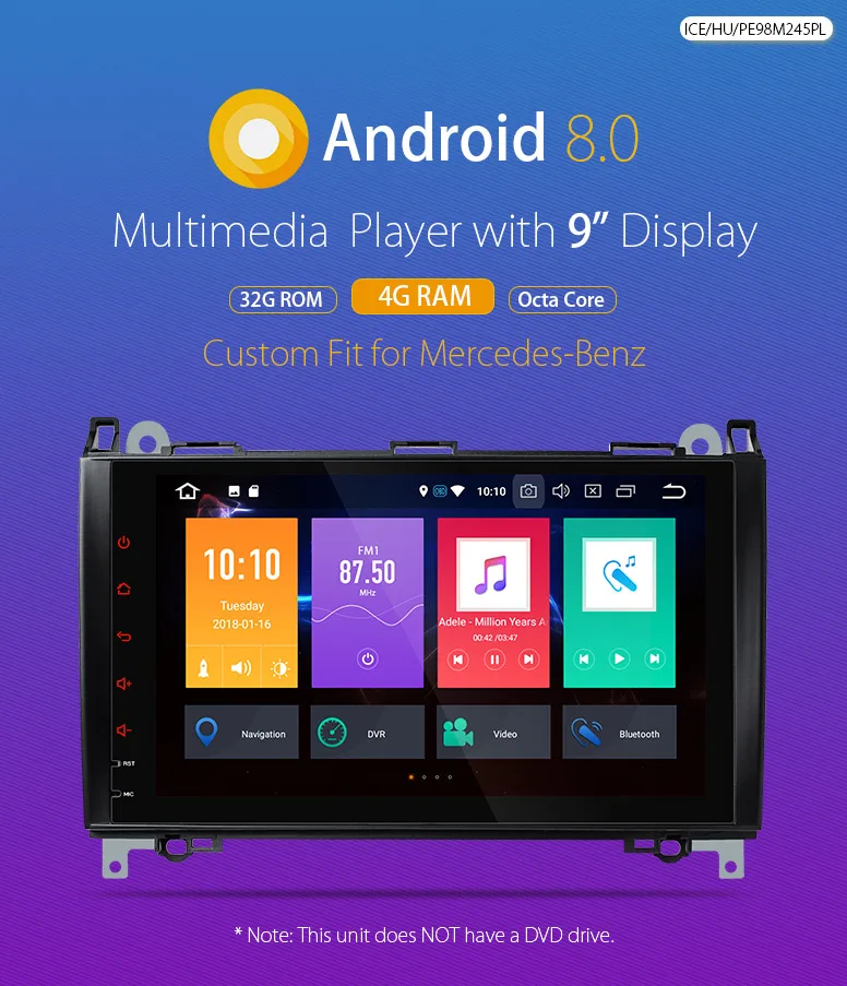 Flash Deal Radio Android 8.0 Octa Core Car DVD Player GPS for Mercedes Benz B-Class W245 A-Class W169 Viano Vito W639 Sprinter W906 0