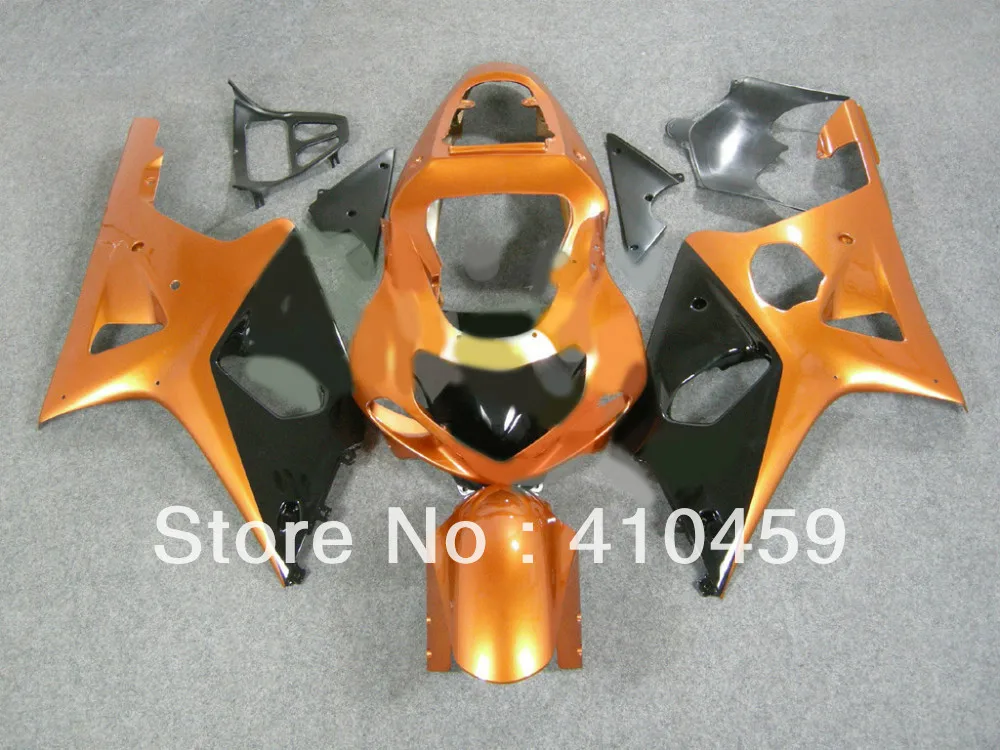 

Advanced Fairing kit for SUZUKI GSXR1000 GSX-R1000 GSXR 1000 K2 00 01 02 2000 2001 2002 orange gloss black Fairings set SP73