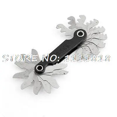 

Foldable 20 Blades 4-48 Inch Thread Screw Pitch Gauge Black