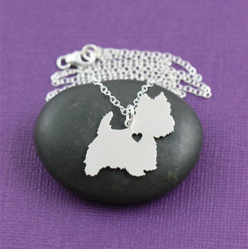 

west highland white terrier necklace pendant jewelry personalized silver plated dog necklaces factory custom dog memorial