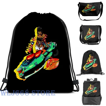 

Funny graphic print shoulder Bags women Michiko norm Single shoulder backpack travel for men Gym Bag