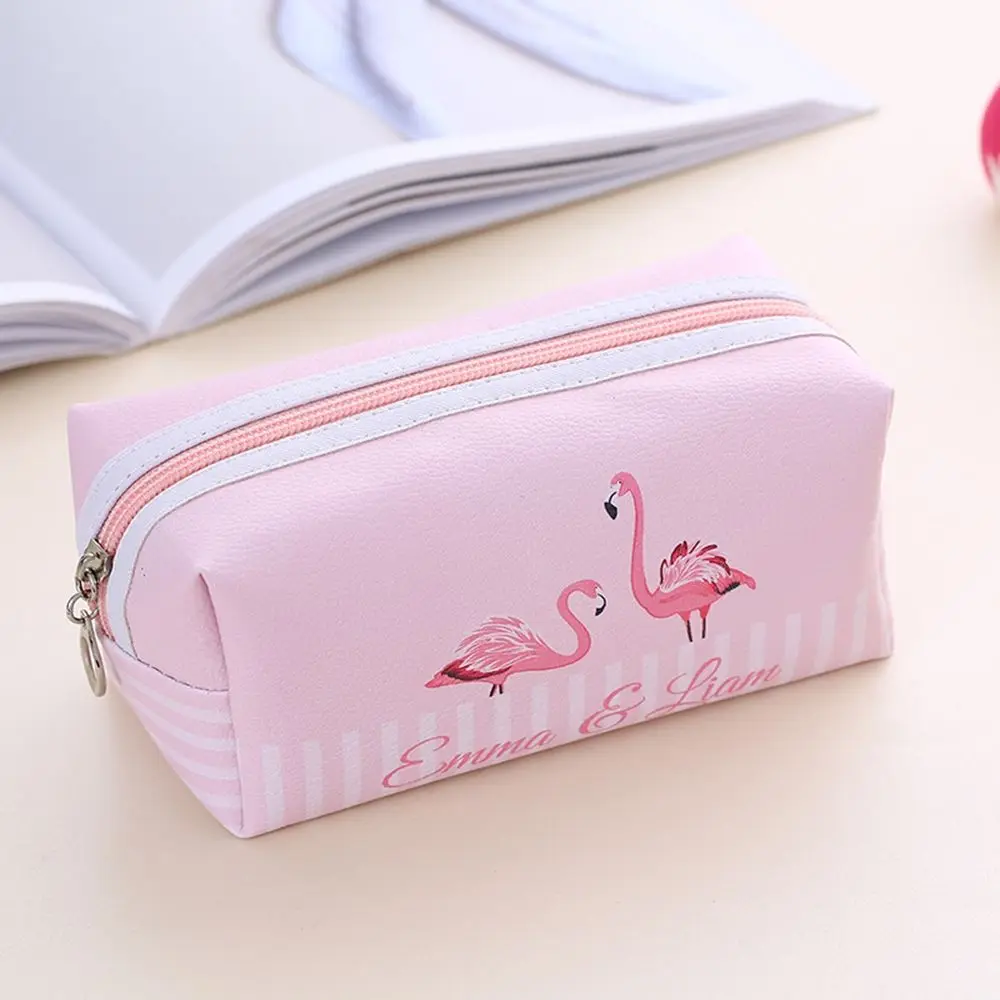 أزياء النساء فلامنغو يونيكورن المطبوعة ماكياج الحقيبة الكرتون يونيكورن التجميل حقيبة أدوات الزينة المنظم حقيبة يد الإناث تشكل أكياس