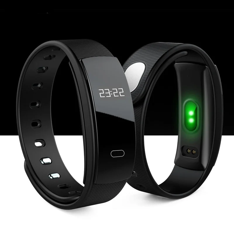 

Men's Sports Smart Watch OGEDA Smart Bracelet QS80 wristband Bluetooth heart rate Message Reminder sleep monitoring Bracelet