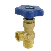 22.5mm x 24mm Rosca Macho 2 Maneiras Parar Válvula de Ângulo de Bronze de Gás GLP