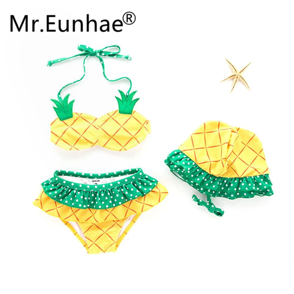 

Mr.Eunahe 0-2 Years Toddler Baby Girls Kids Summer Pineapple Bathing Suits Beach Vacation Bikini Swimsuit Swimwear zwemkleding