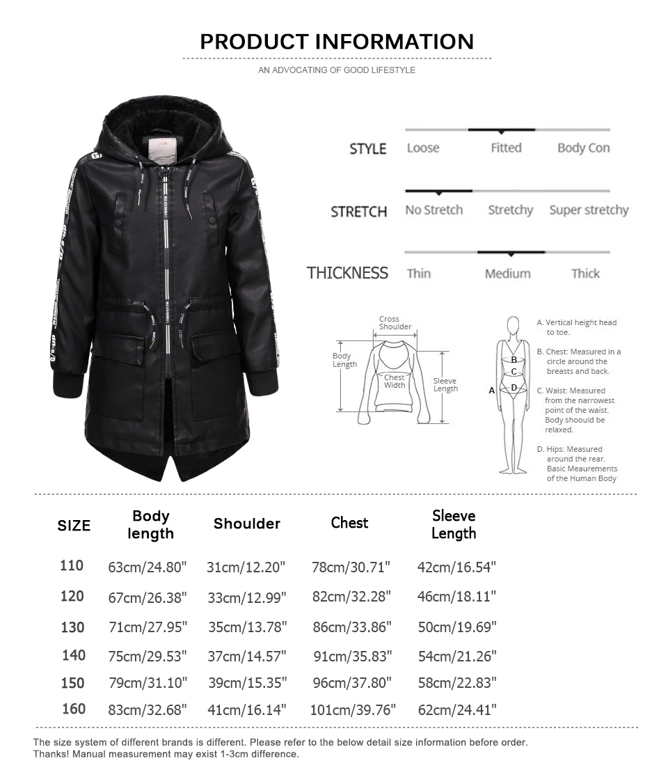 GLO-STORY отправлено из Европы; Детские Длинные Куртки из искусственной кожи для мальчиков; Детская Зимняя шерстяная верхняя одежда; ветровка; пальто; 7445