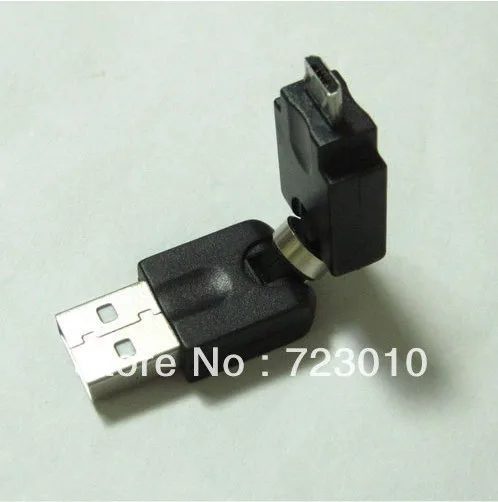 

Flexible swivel Angle micro-B 5pin male to type usb A Male connector jack NEW