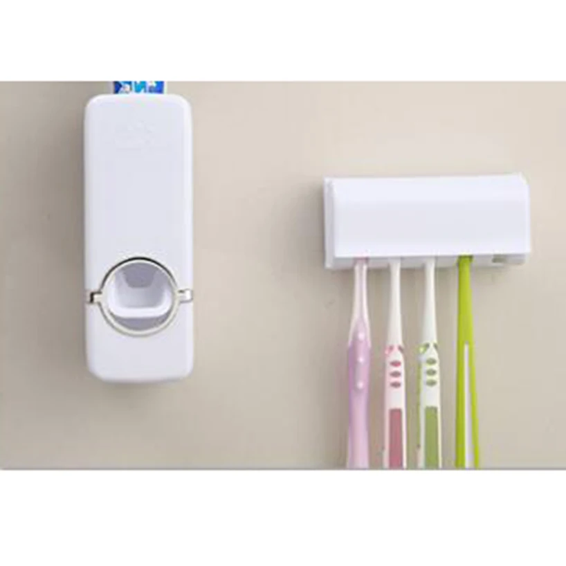 

Automatic Toothpaste Dispenser Toothbrush Holder Toothpaste Squeezers Washing Set Cup Wall Mount Bath Kit Bathroom Accessories