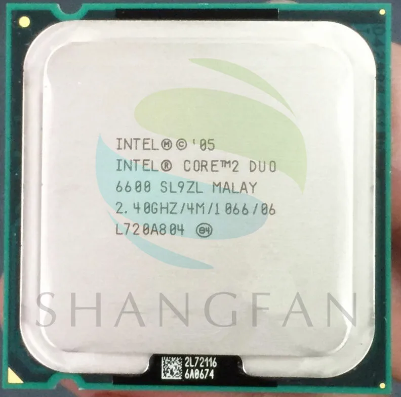 Intel E6600 SL9ZL Оригинал настольных cpu Процессор 2 М/2.4 ГГц/1066 FSB LGA 775 Dual-CORE | Компьютеры и