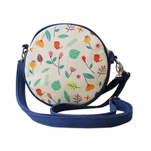 Цветок принцесса Женская мода холст круговой удобный сумки девушка Винтаж Сумка Ретро булочки через плечо сумка для мобильного телефона 3X001