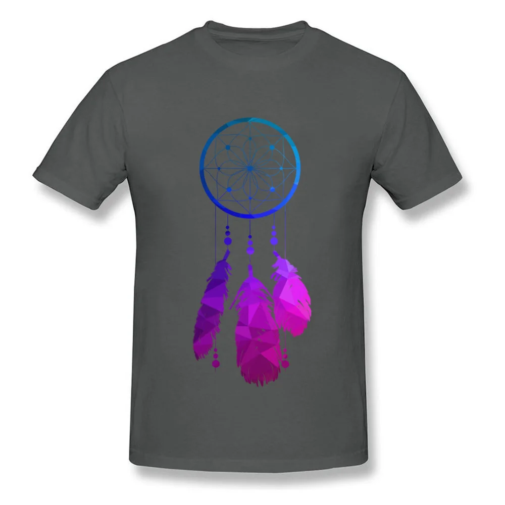 Geo Neon Dreamcatcher Crewneck Top T-shirts Summer/Fall Casual Tops & Tees Short Sleeve Coupons Cotton Fabric Tee-Shirt Adult Geo Neon Dreamcatcher carbon